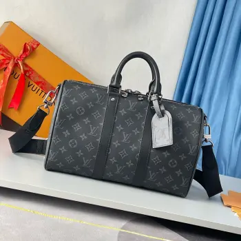 Original overseas M46655 Keepall Bandouliere 35 Travel Bag Replica Louis Vuitton travel bags