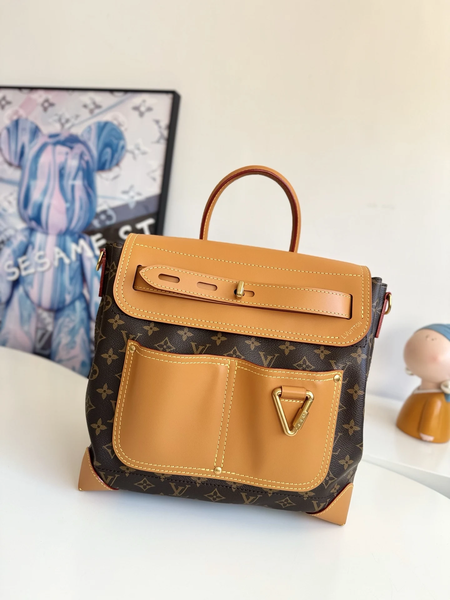 LV 海外原单M25989 Steamer 30 手袋 手提斜挎包