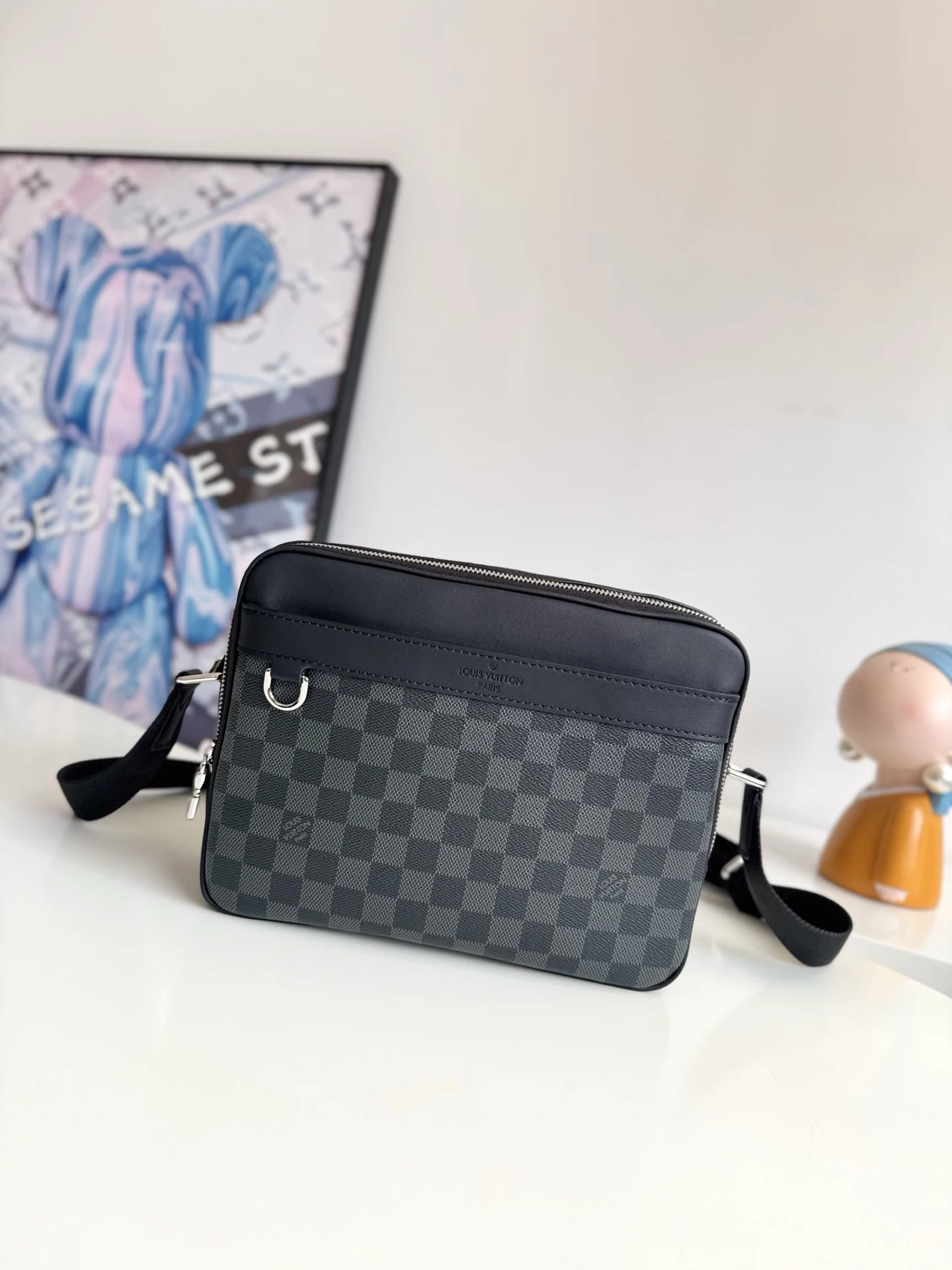 LV 海外原单N40087 Trocadero NM 小号邮差包 斜挎包