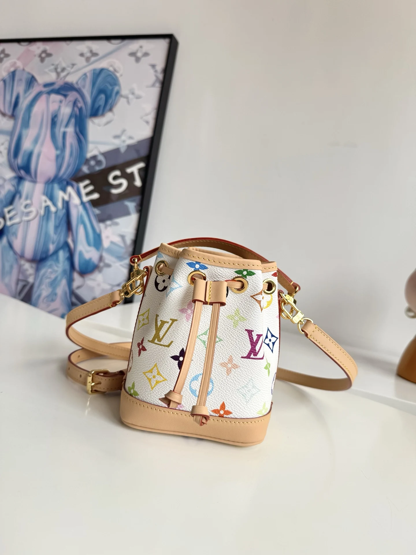 Louis Vuitton Overseas Original M27493 Nano Noe Handbag Crossbody Bag