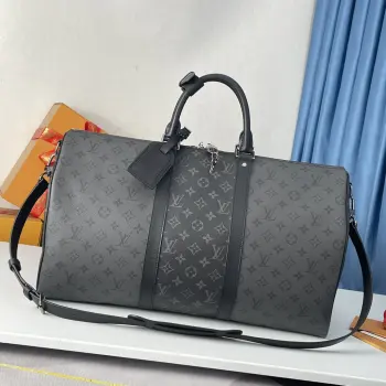 Original Overseas M45392 Keepall Bandouliere 50 Travel Bag Replica Louis Vuitton travel bags
