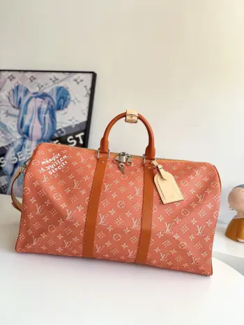 Overseas original M26865 Keepall Bandouliere 50 travel bag Replica Louis Vuitton travel bags