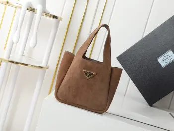 1BA349 磨砂皮mini菜篮子 单肩背包 高仿普拉达女包