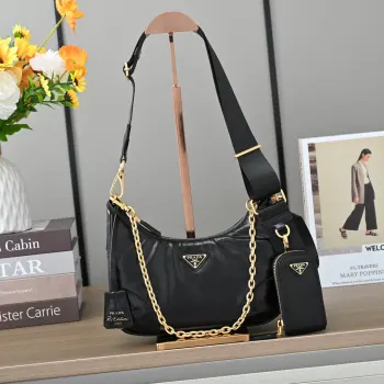 1BC204 油腊三合一 单肩背包 高仿普拉达女包