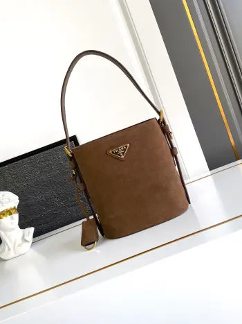 1BE078 磨砂皮水桶包 单肩背包 高仿普拉达女包