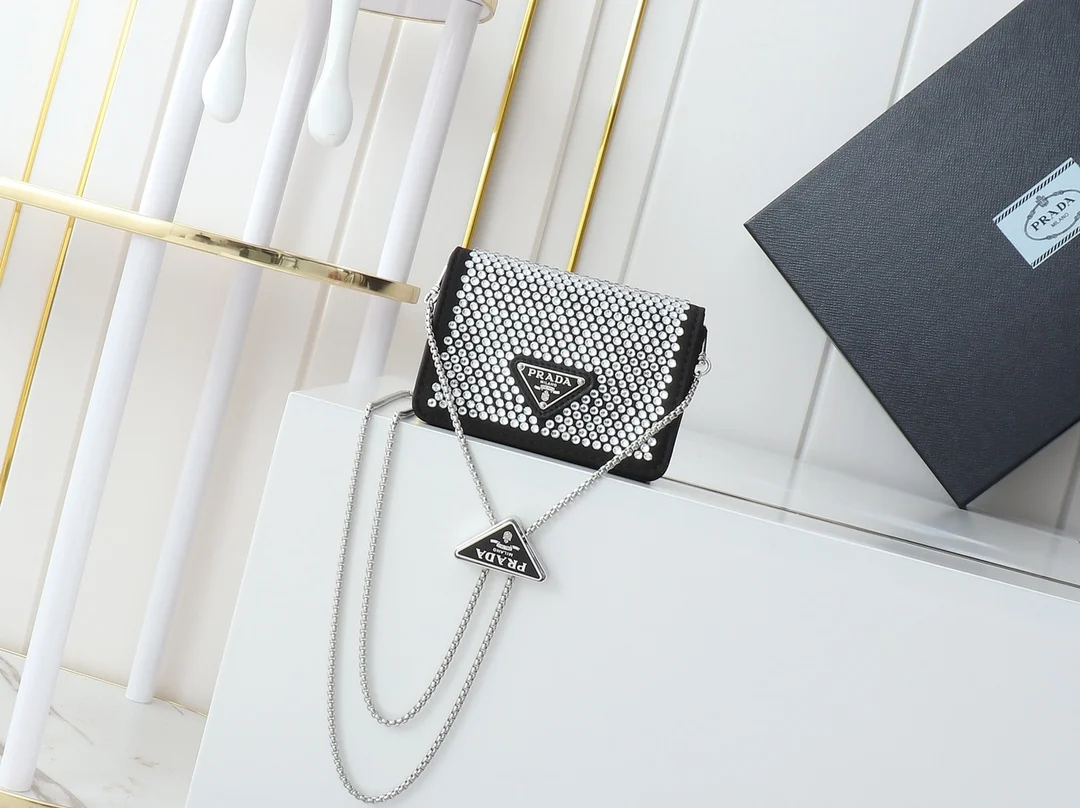 普拉达 1MR024 Mini水晶包 斜挎包