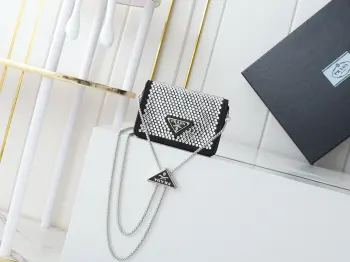 1MR024 Mini水晶包 斜挎包 高仿普拉达女包