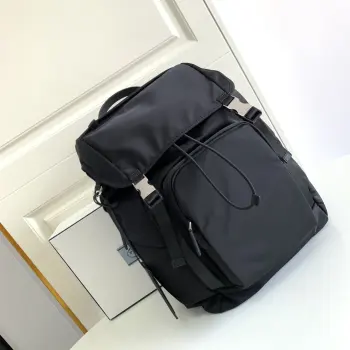2VZ135 Nylon Double Shoulder Backpack Replica Prada backpacks