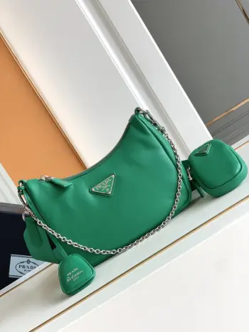 1BH204 羊皮三合一 单肩包 斜挎包 高仿普拉达女包