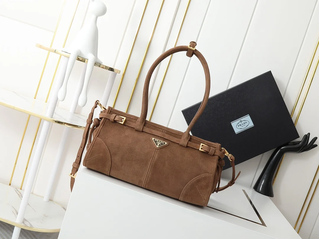 普拉达 1BA426 绒面LuxSoft手袋小号 单肩背包