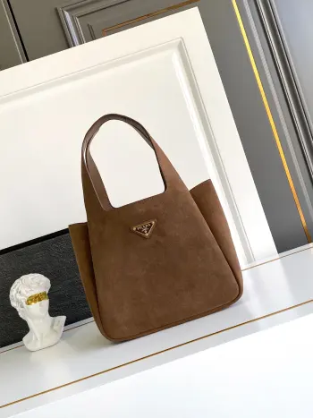 1BG335 绒面麂皮菜篮子 单肩背包 高仿普拉达女包