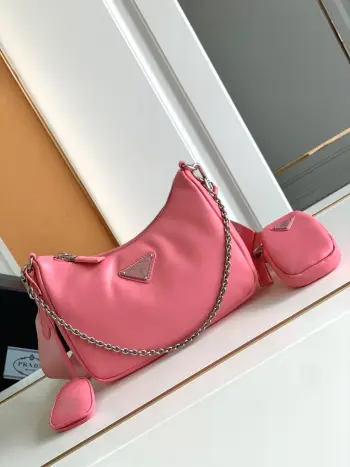 1BH204 羊皮三合一 单肩包 斜挎包 高仿普拉达女包