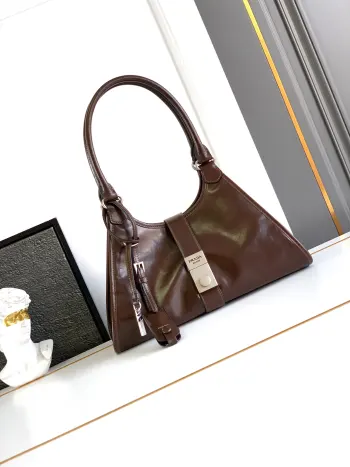 1BG563 油腊皮 单肩背包 高仿普拉达女包