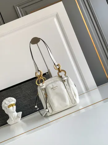 1BB137 新品油腊皮小号手提包 单肩背包 高仿普拉达女包