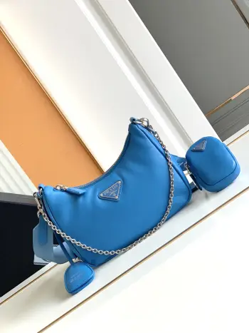 1BH204 羊皮三合一 单肩包 斜挎包 高仿普拉达女包