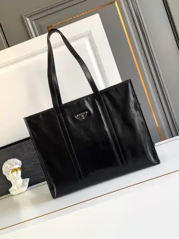 1BG460 新款油腊皮托特包 单肩背包 高仿普拉达女包