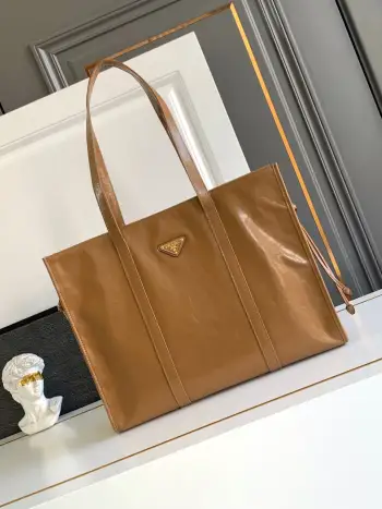 1BG460 新款油腊皮托特包 单肩背包 高仿普拉达女包