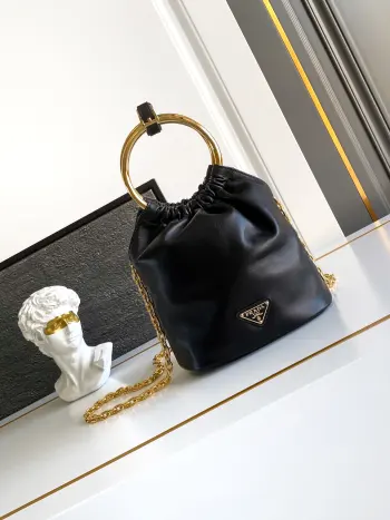 1BC227 Lambskin Bucket Bag Handheld Crossbody Bag Replica Prada womens bags