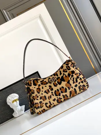 1BC229 Leopard Aimee Underarm Bag Shoulder Bag Replica Prada womens bags