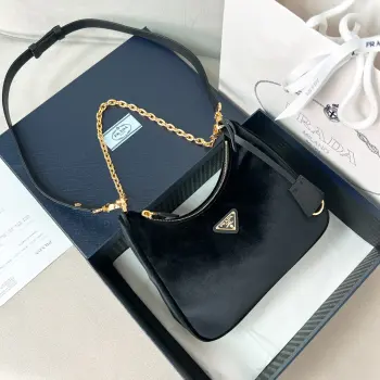 1BC204 丝绒Hobo三合一 单肩背包 斜挎包 高仿普拉达女包