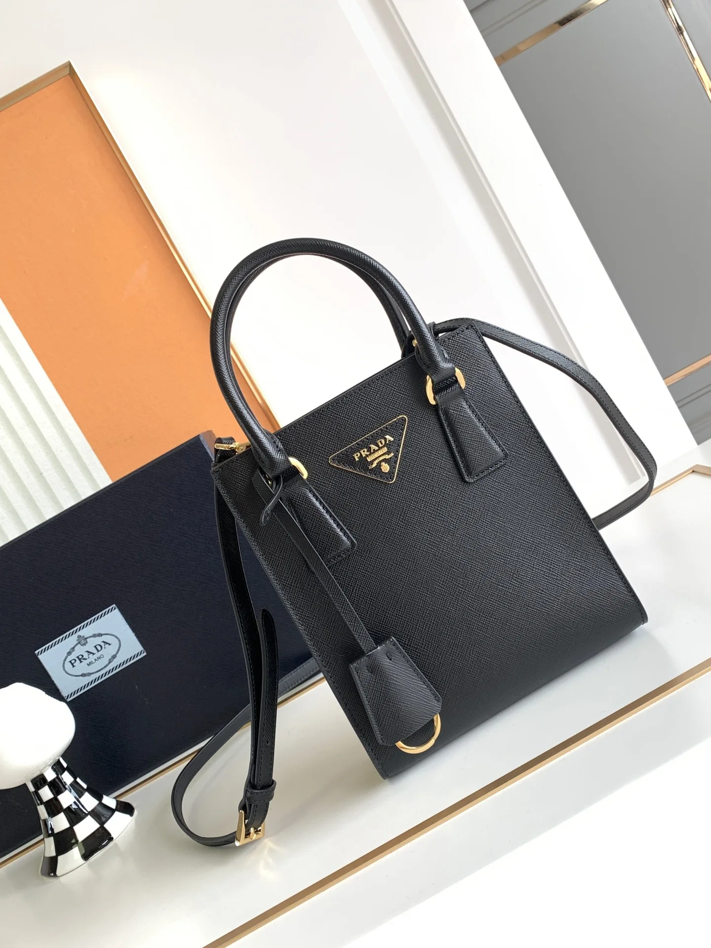 普拉达 1BA358 小号托特包 手提斜挎包