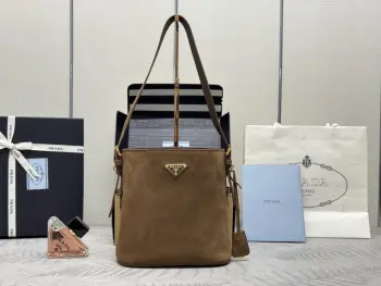 1BE078  磨砂皮水桶包 单肩背包 高仿普拉达女包