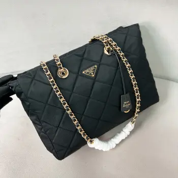 1BG467 大号中古系列黑金链条 单肩背包 高仿普拉达女包