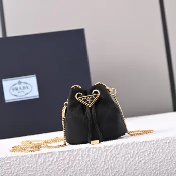 1NR016 水晶mini小水桶 斜挎包 高仿普拉达女包