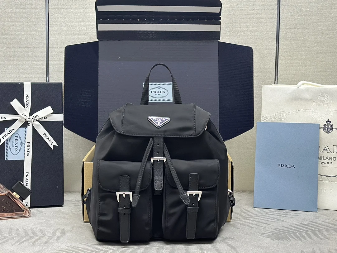 Prada 1BZ677 Nylon Fabric Small Backpack Prada 1BZ677 Nylon Fabric Small Backpack