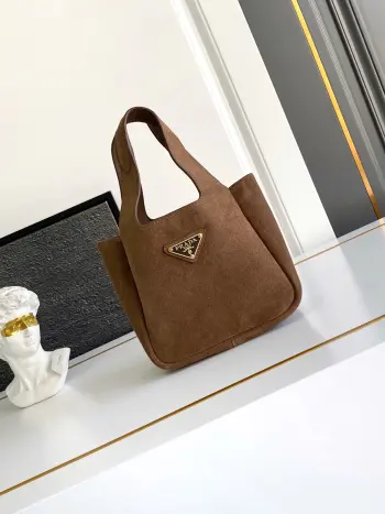 1BA349 绒面麂皮 mini菜篮子 单肩背包 高仿普拉达女包