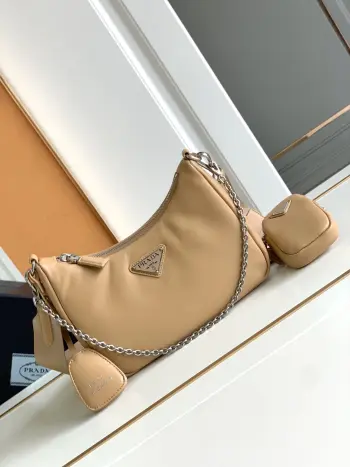 1BH204 羊皮三合一 单肩包 斜挎包 高仿普拉达女包