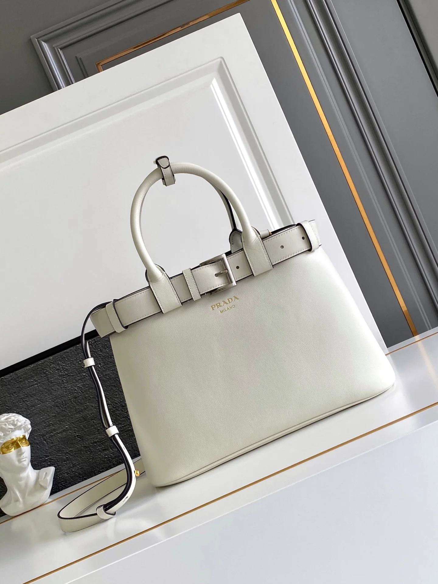 普拉达 1BA434 DoubleBag购物袋 手提斜挎包