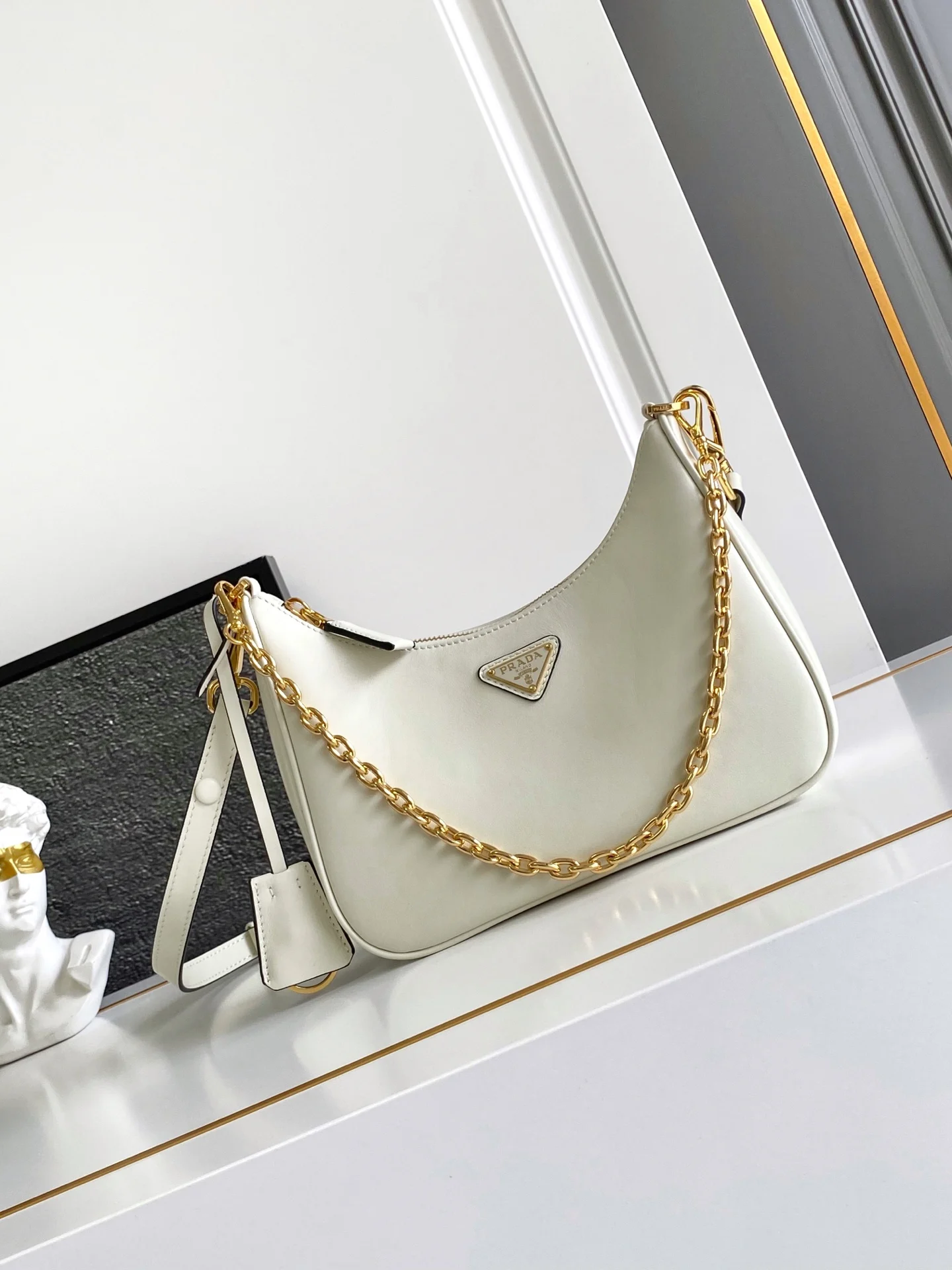 普拉达 1BC204 Hoho手拎腋下包 斜挎包