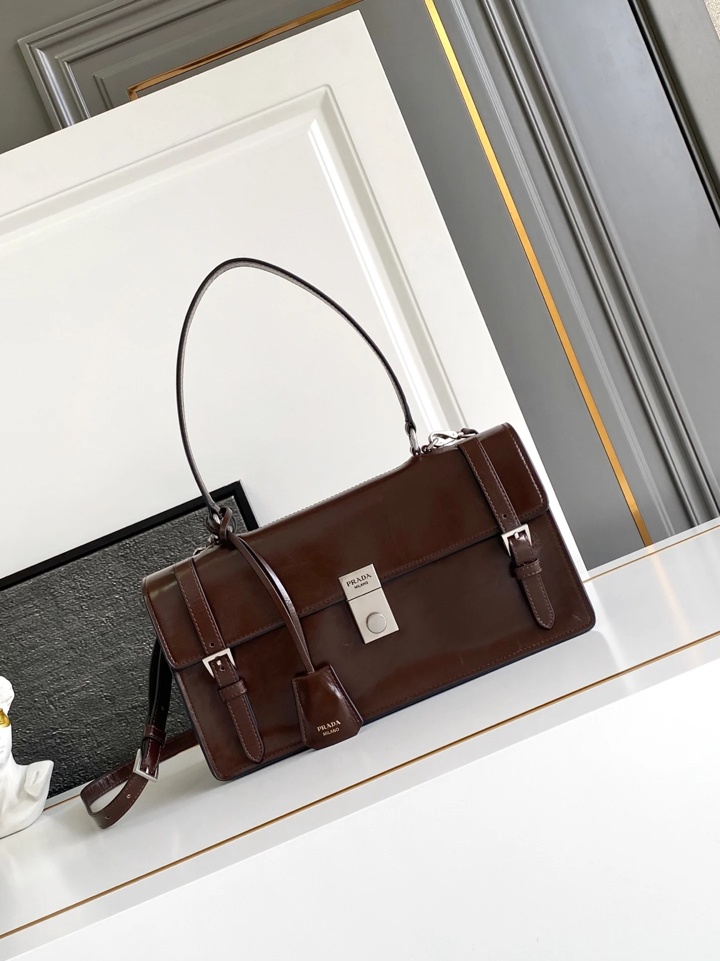 普拉达 1BN026 新款笔筒包 手提斜挎包