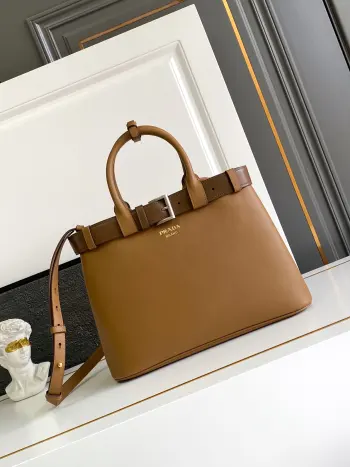 1BA417  DoubleBag中号购物袋  手提斜挎包 高仿普拉达女包