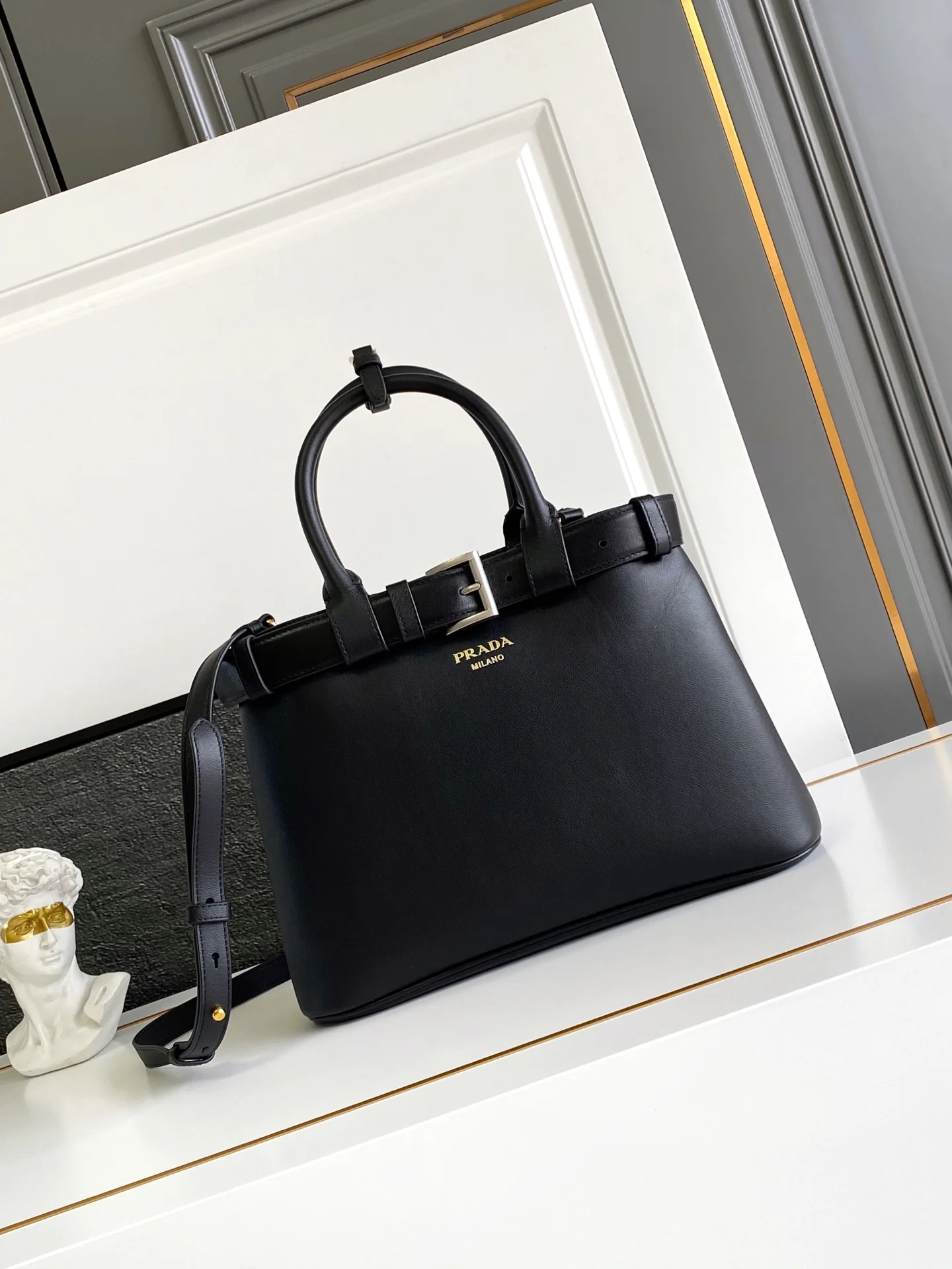 普拉达 1BA434 DoubleBag购物袋 手提斜挎包