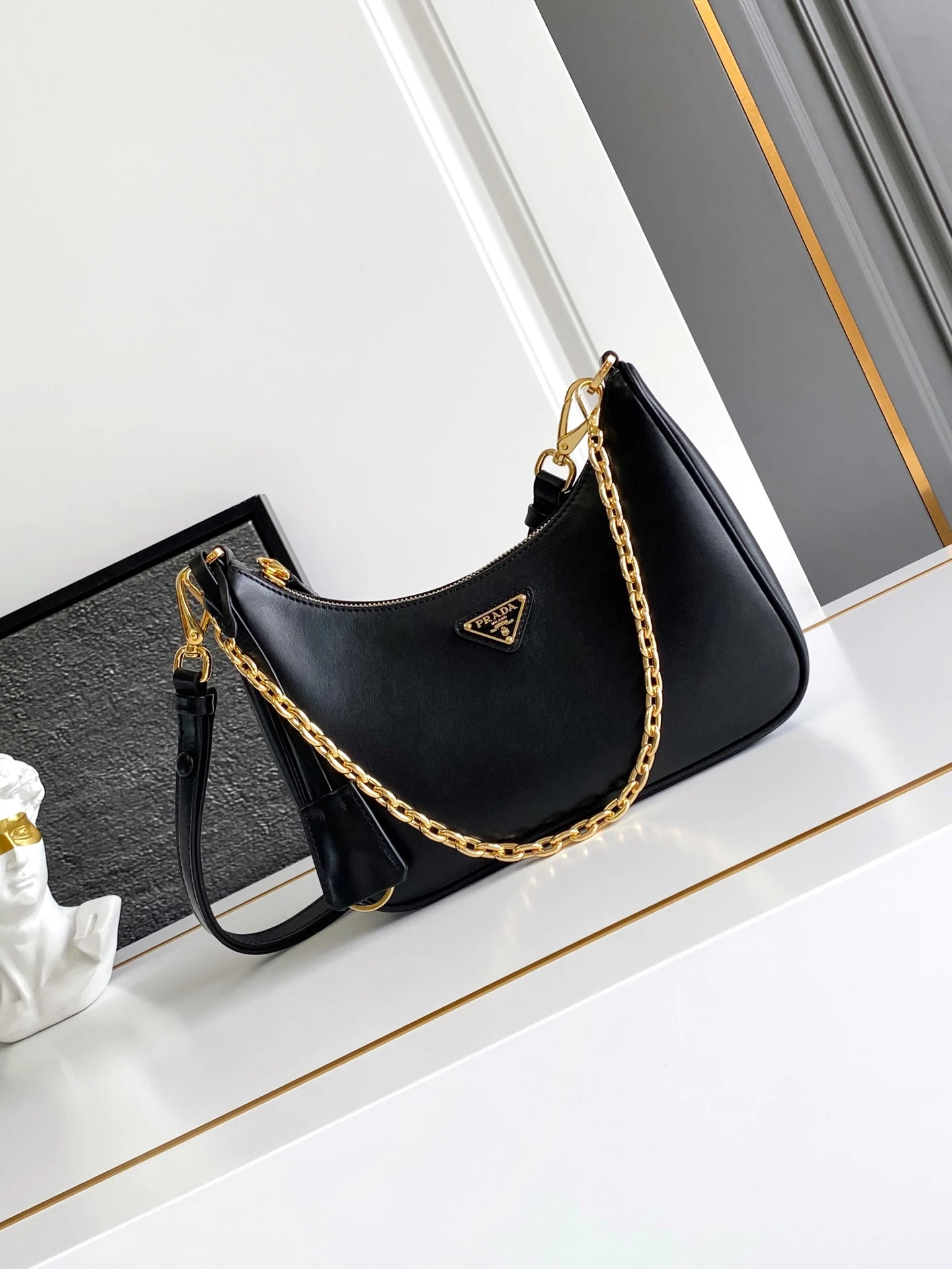 普拉达 1BC204 Hoho手拎腋下包 斜挎包