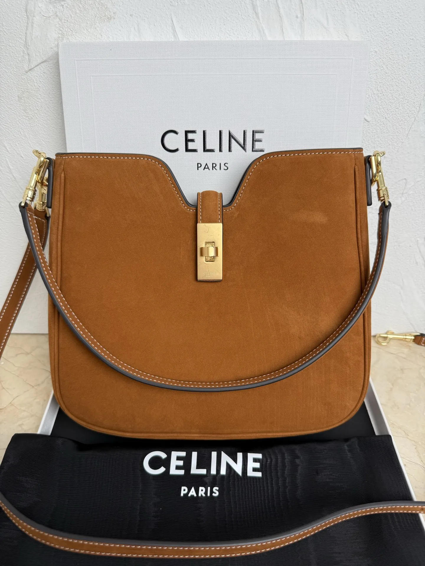 Celine 120693 CAMILLE 16 SOFT Small Leather Handbag Crossbody Bag