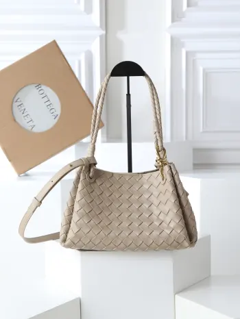 835921  编织皮革肩背包 斜挎包 高仿BV女包