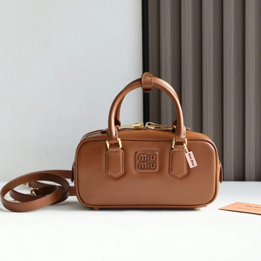 MIU MIU 5BB142 Bowling Bag Crossbody Bag