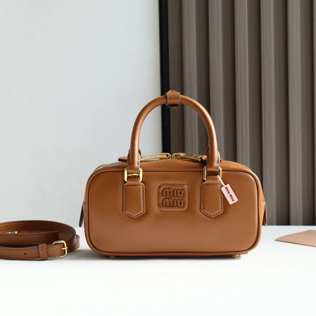 MIU MIU 5BB142 Bowling Bag Crossbody Bag