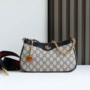735132 Strawberry Pendant Bag Crossbody Bag Replica Gucci womens bags
