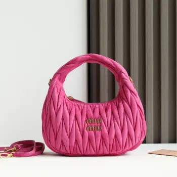 5BC125 麂绒皮手袋 斜挎包 高仿缪缪女包