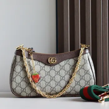 735132 Strawberry Pendant Bag Crossbody Bag Replica Gucci womens bags