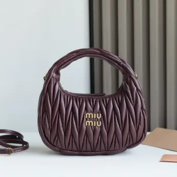 5BC125 麂绒皮手袋 斜挎包 高仿缪缪女包