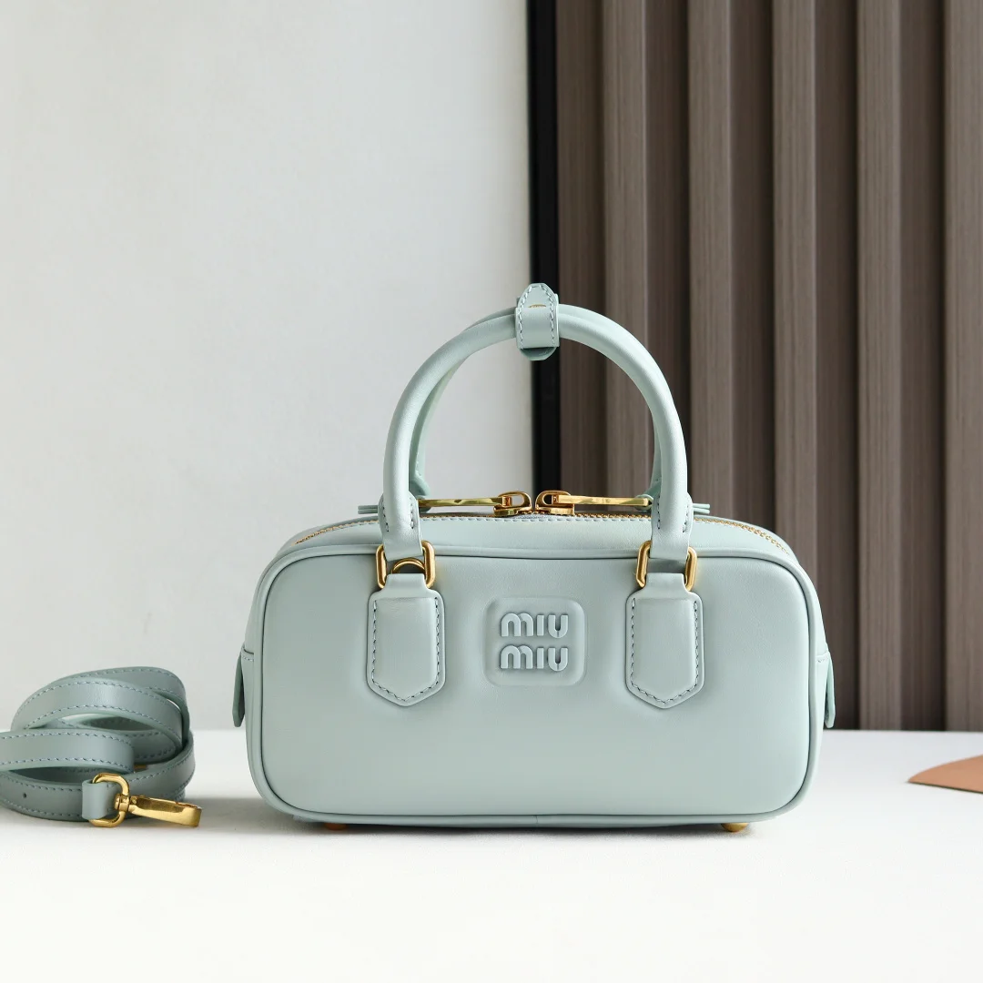 MIU MIU 5BB142 Bowling Bag Crossbody Bag