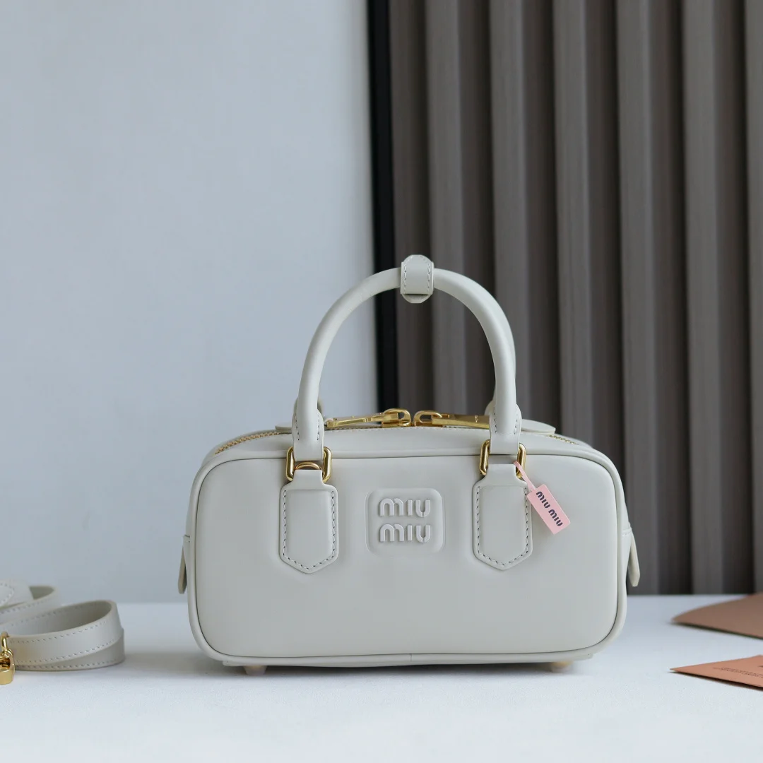 MIU MIU 5BB142 Bowling Bag Crossbody Bag