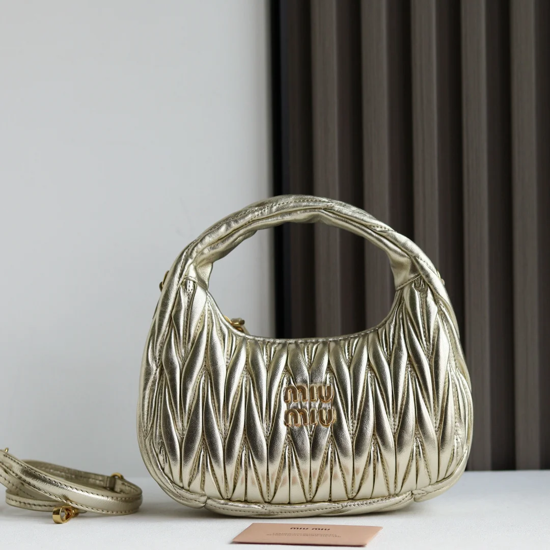 MIU MIU 5BC125 Suede Leather Handbag Crossbody Bag