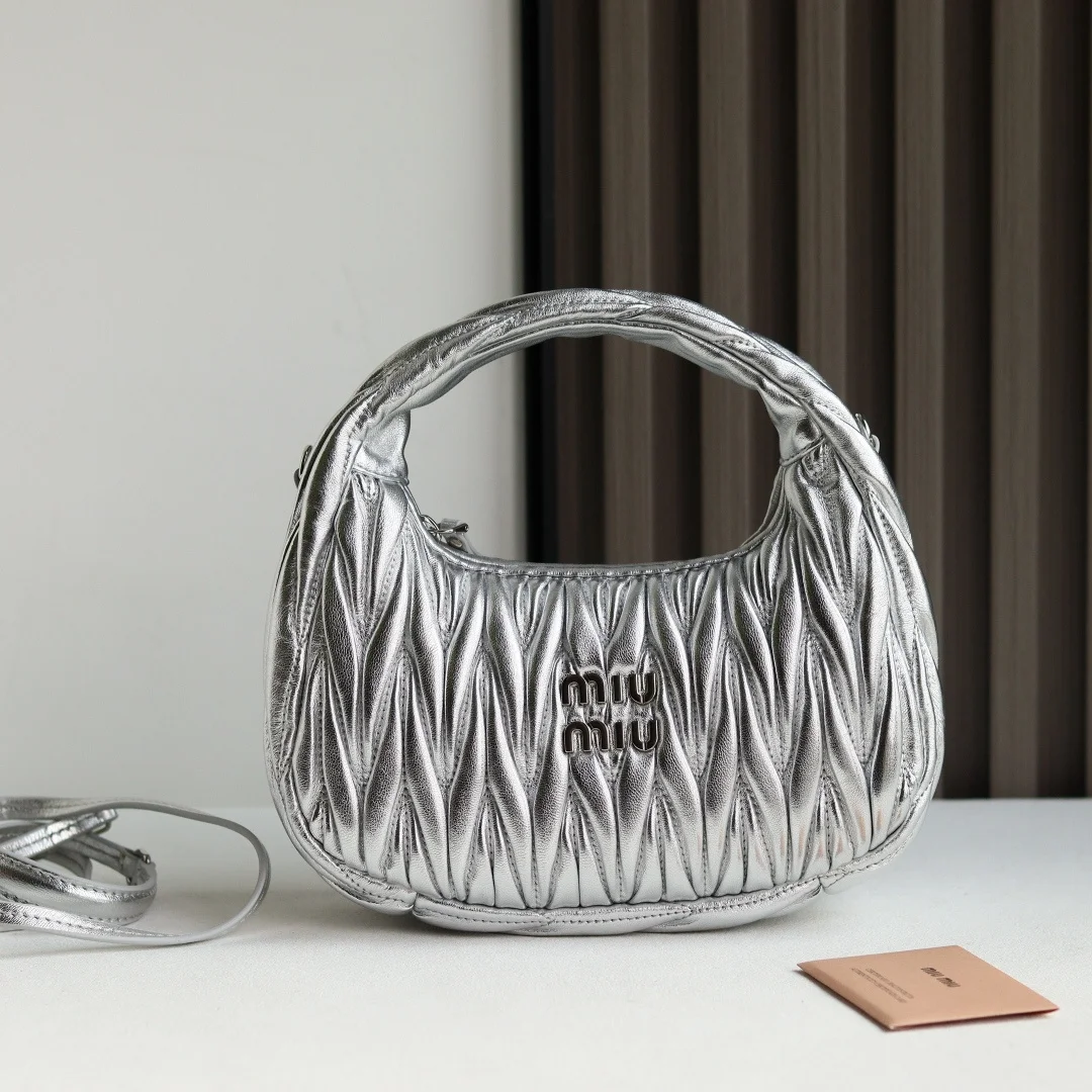 MIU MIU 5BC125 Suede Leather Handbag Tote Bag