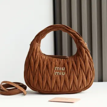 5BC125 麂绒皮手袋 斜挎包 高仿缪缪女包